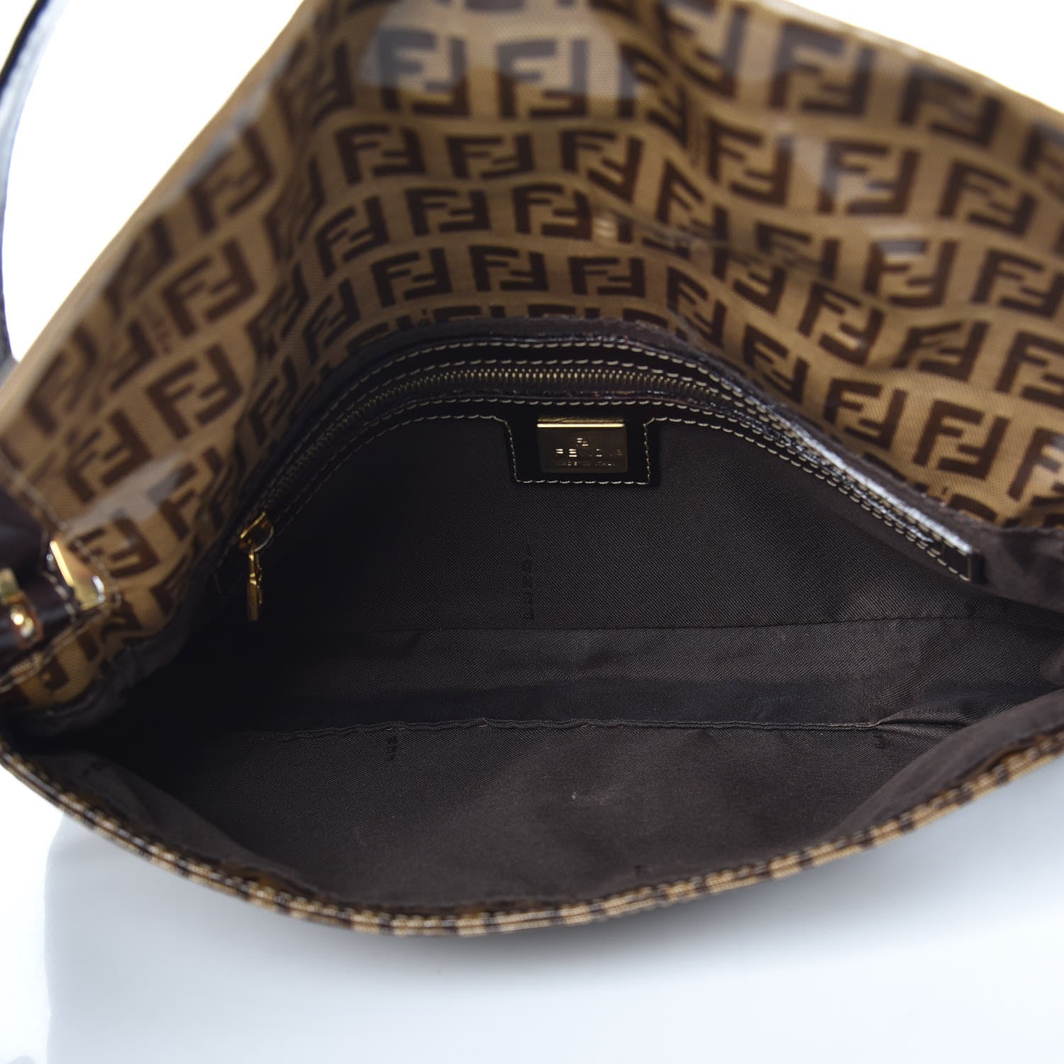 Fendi Vinyl Zucchino Baguette Tobacco 5 of 11