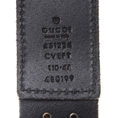 Gucci Calfskin Studded Feline Belt 110 44 Black 6 of 7