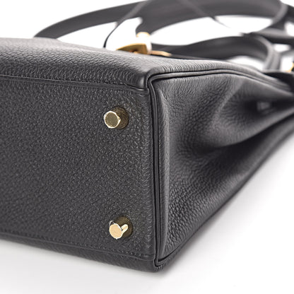 Hermes Togo Kelly Retourne 25 Black 41 of 42