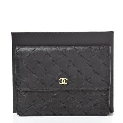 Chanel Lambskin Diamond Stitch Compact Pouch Black 13 of 13