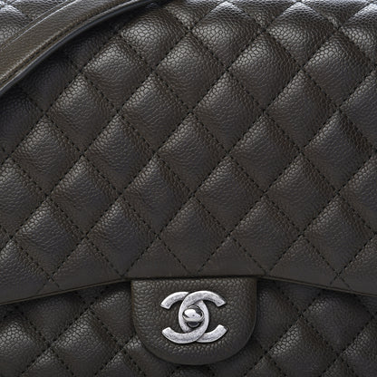 Chanel Caviar Quilted Medium Rock In Rome Single Flap Khaki 12 of 12