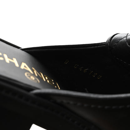 Chanel Lambskin Quilted CC Turnlock Mules 36 Black 8 of 9