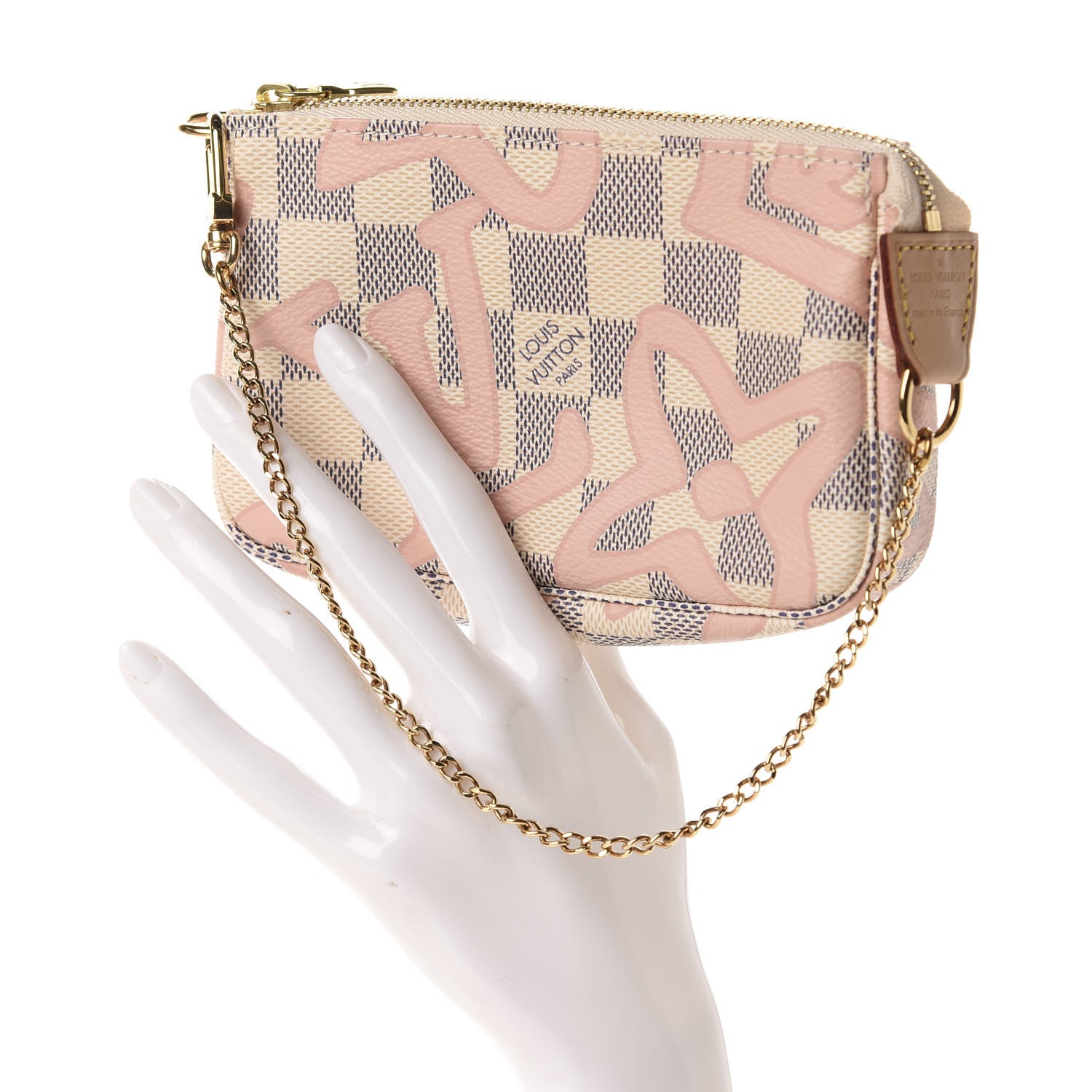 Louis Vuitton Damier Azur Tahitienne Mini Pochette Accessories 2 of 8
