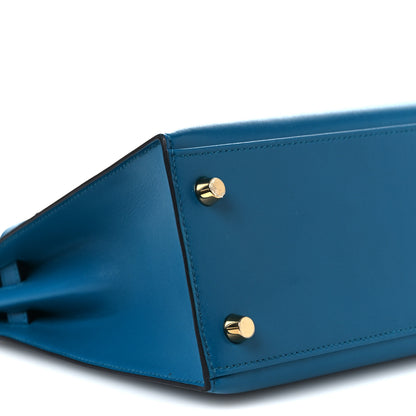 Hermes Box Kelly Sellier 25 Bleu Izmir 9 of 14