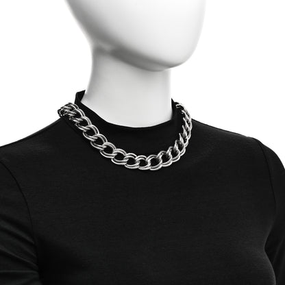 David Yurman Sterling Silver Double Curb Link Necklace 2 of 5