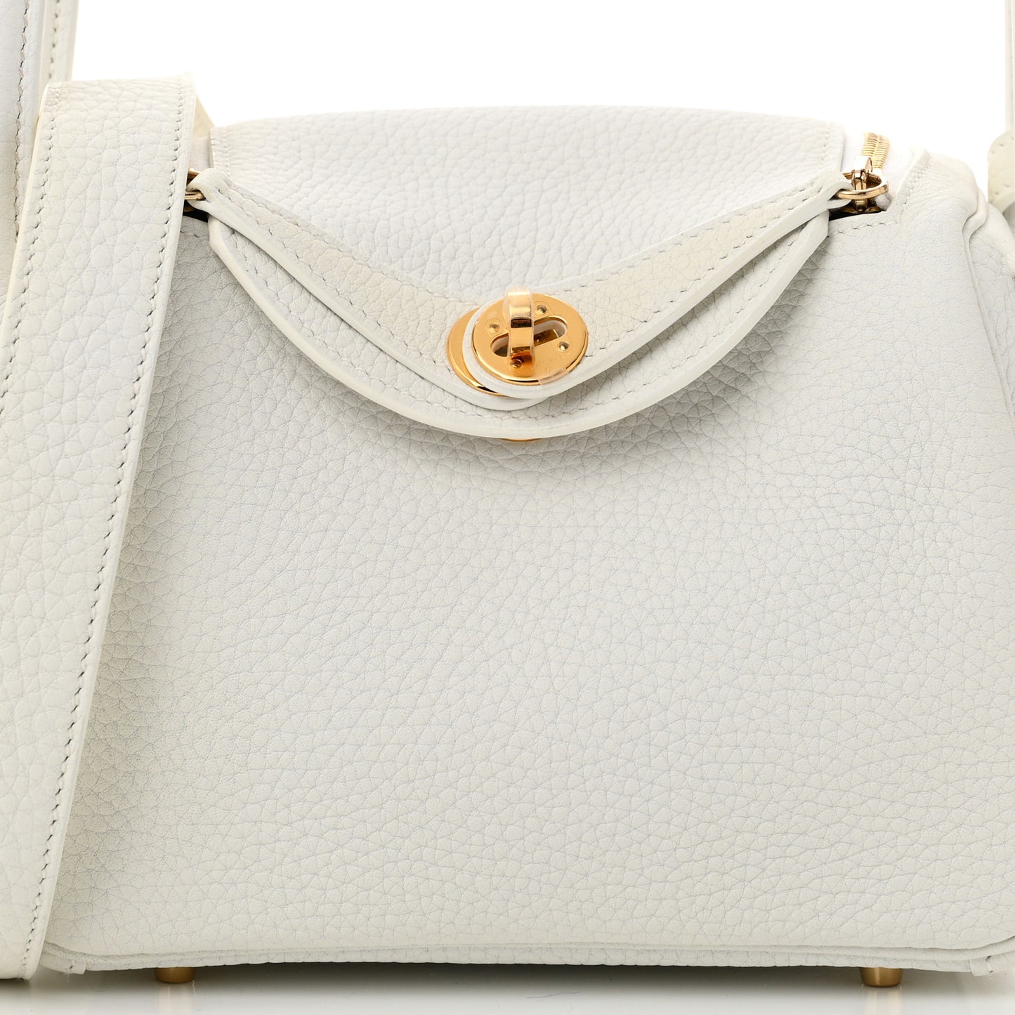 Taurillon Clemence Mini Lindy 20 New White