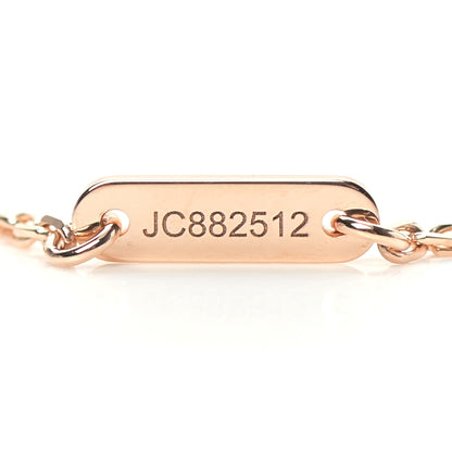 Van Cleef & Arpels 18K Rose Gold Carnelian Sweet Alhambra Pendant Necklace 4 of 6