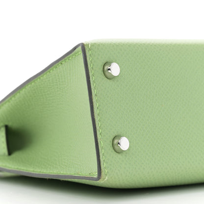 Hermes Epsom Mini Kelly Sellier 20 Vert Criquet 9 of 11