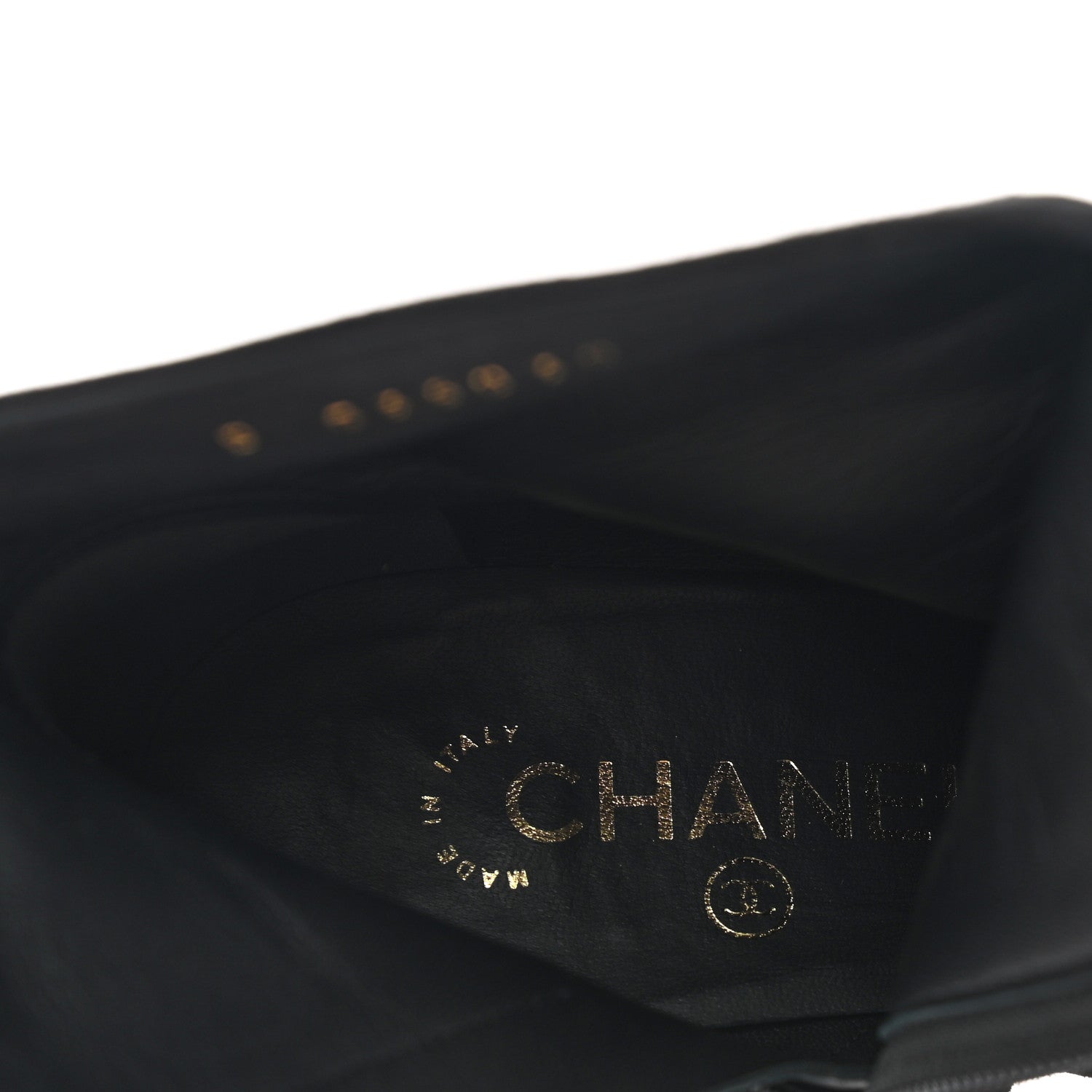 Chanel Suede Grosgrain CC Short Boots 38 Black 7 of 10