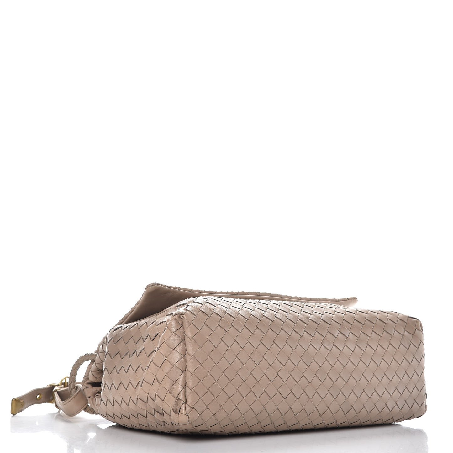 Nappa Intrecciato Flap Shoulder Bag Limo