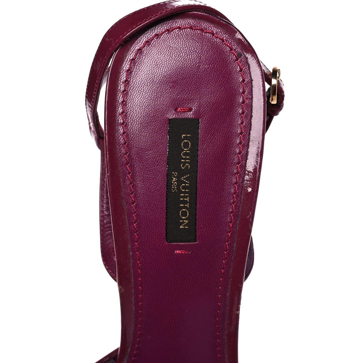 Louis Vuitton Suede Wooden Platform Sandals 41 8 of 9