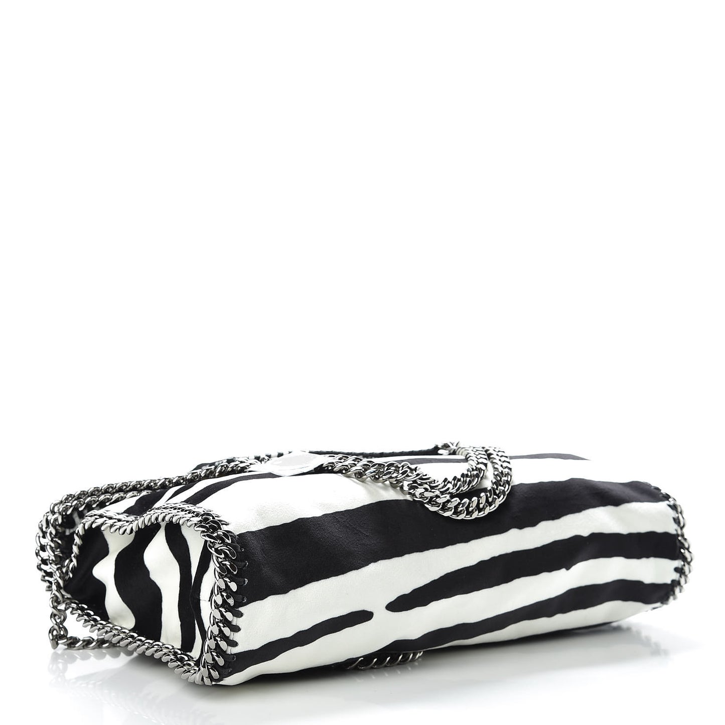 Linen Zebra Falabella Fold Over Tote