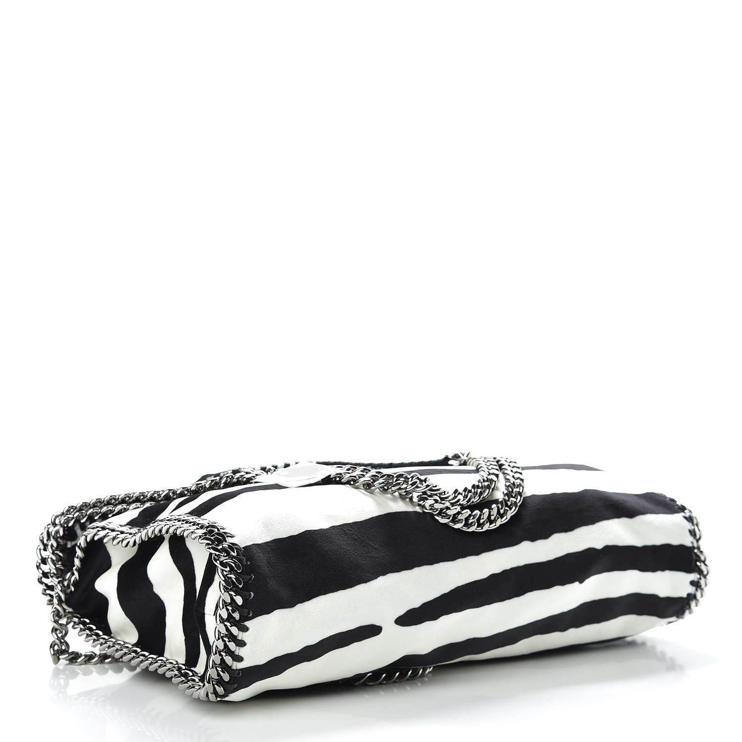 Stella McCartney Linen Zebra Falabella Fold Over Tote 5 of 11