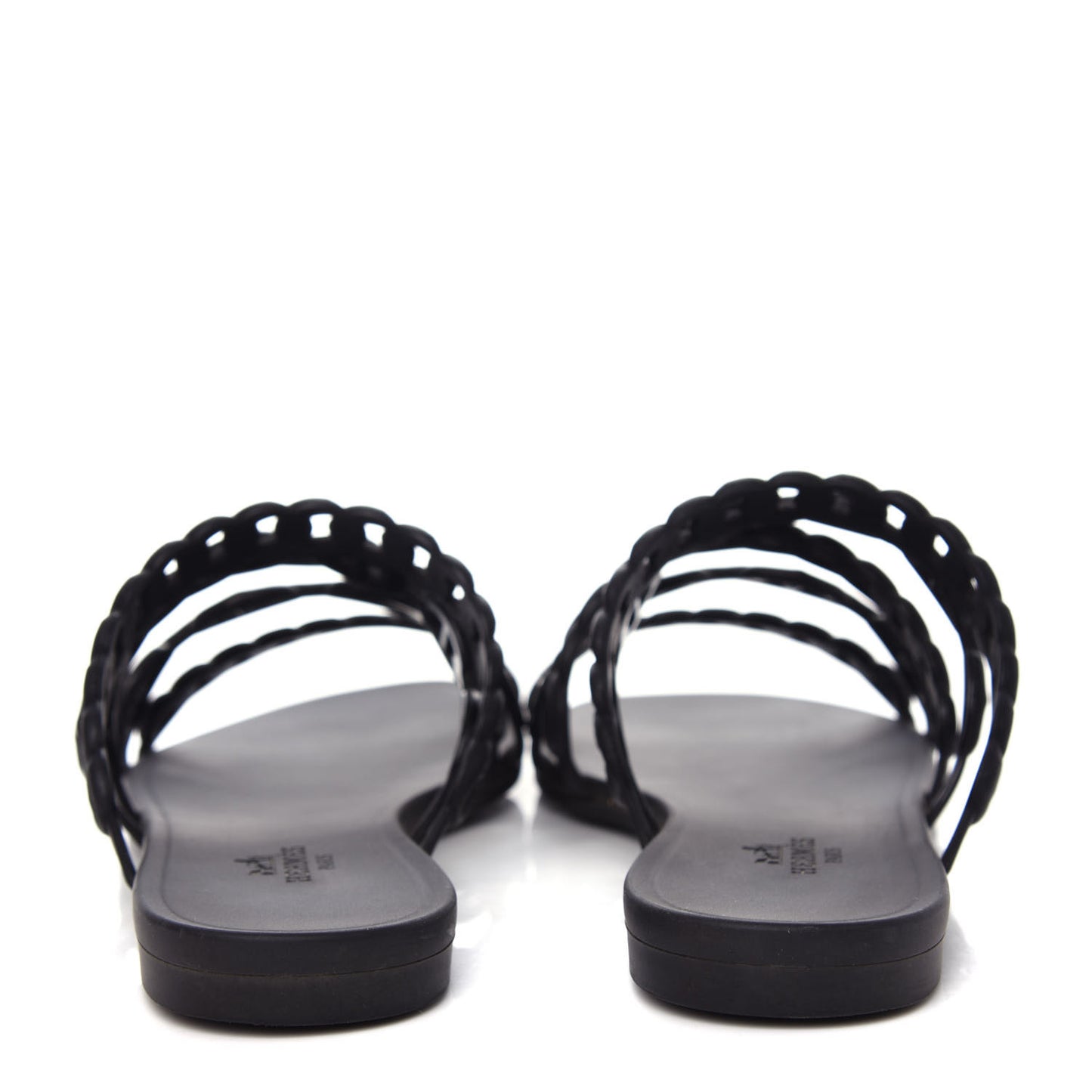 Rubber Chaine d'Ancre Nude Sandals 36 Black