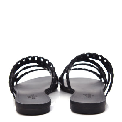 Hermes Rubber Chaine d'Ancre Nude Sandals 36 Black 5 of 10