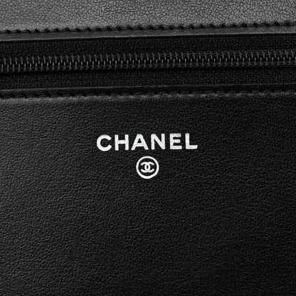 Chanel Caviar Quilted Boy Wallet On Chain WOC Black 11 of 15
