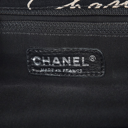 Chanel Canvas Camellia Flower Tote Black 6 of 7