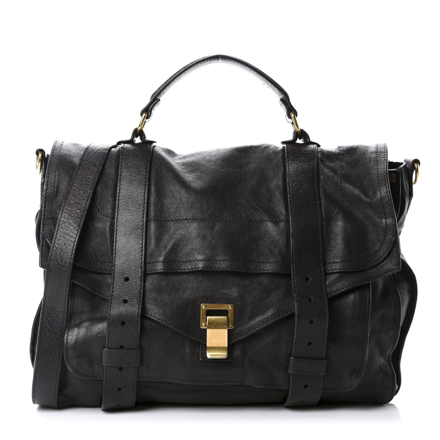 Lambskin Medium PS1 Satchel Black