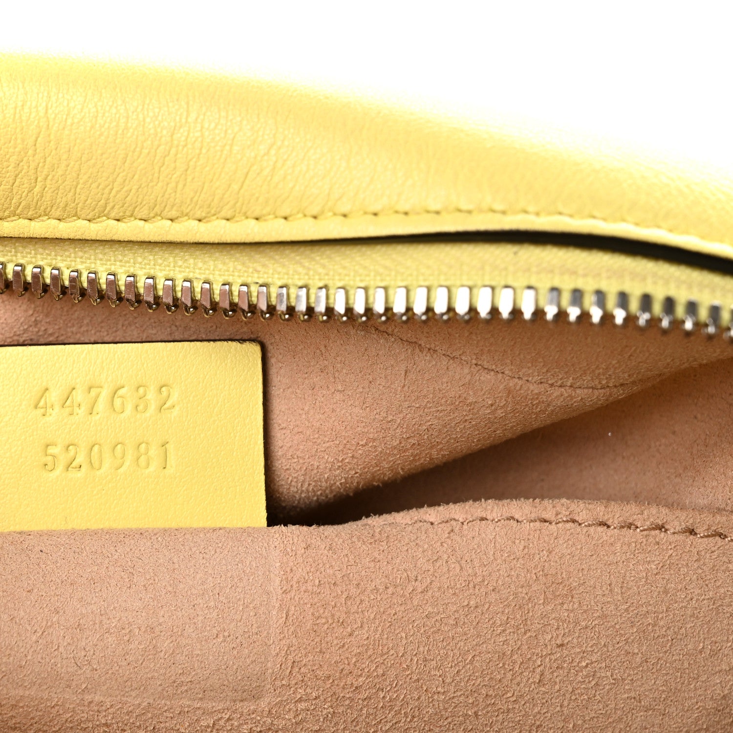 Gucci Calfskin Matelasse Small GG Marmont Chain Shoulder Bag Banana 7 of 10