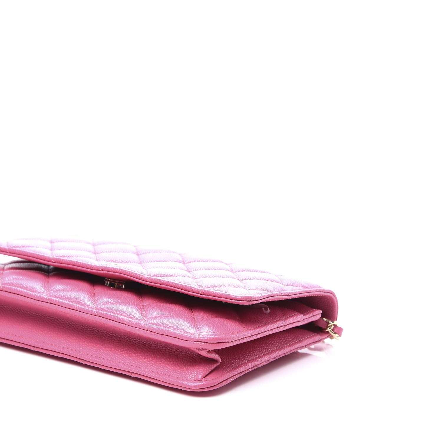 Chanel Caviar Quilted Wallet on Chain WOC Pink 6 of 11