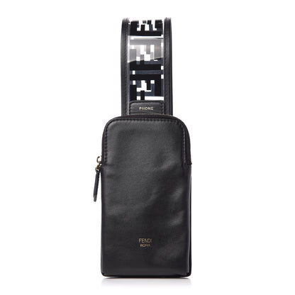 Fendi TPU FF Vitello Grace Cell Pocket Strap You Black 1 of 12