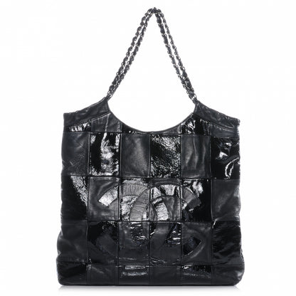Chanel Patent Patchwork Brooklyn Tote Black 1 of 7