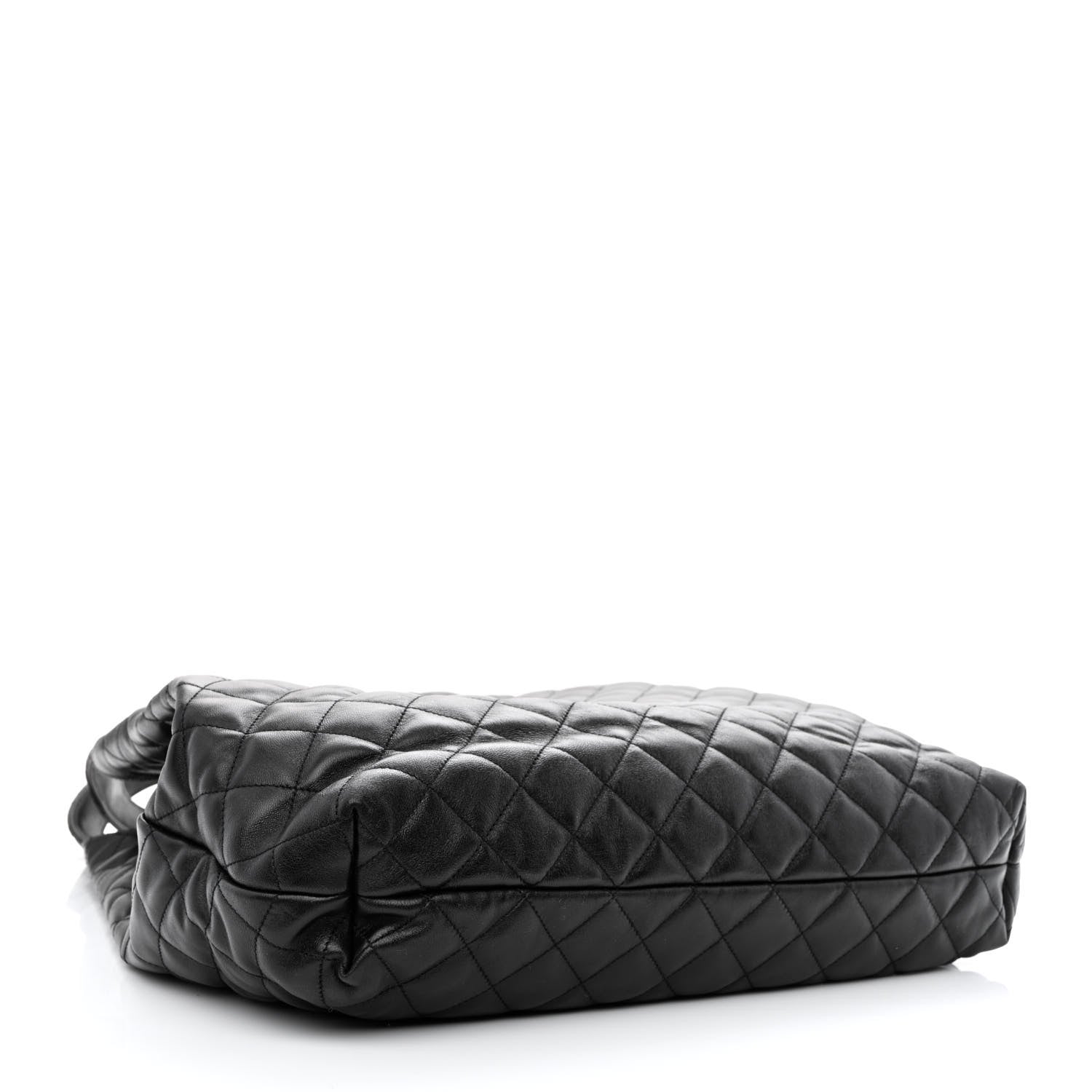 Saint Laurent Lambskin Quilted Maxi Icare Shopping Tote Black 6 of 13
