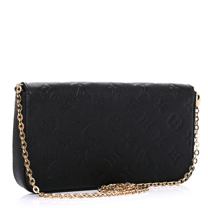 Louis Vuitton Empreinte Pochette Felicie Chain Wallet Black 4 of 8