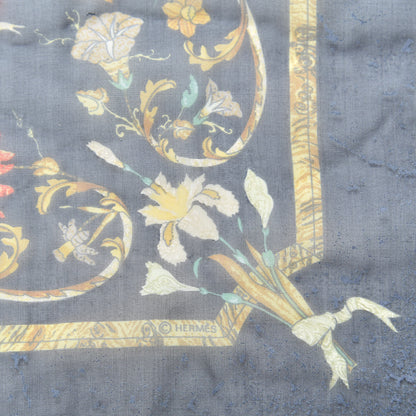 Hermes Silk Mousseline Pierres d'Orient et d'Occident Pocket Square 2 of 4