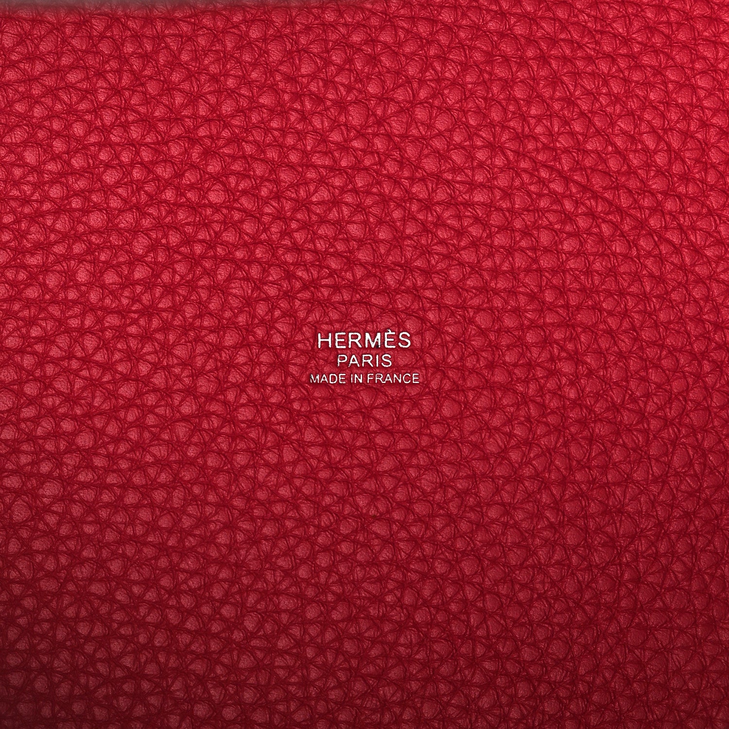 Hermes Taurillon Clemence Casaque Picotin Lock 22 MM Bleu Nuit Framboise Rouge Sellier 6 of 10