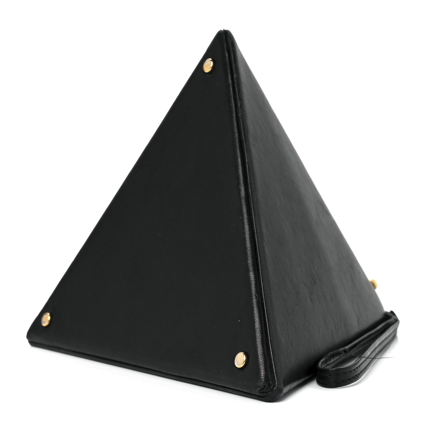 Lambskin Pyramid Clutch Black