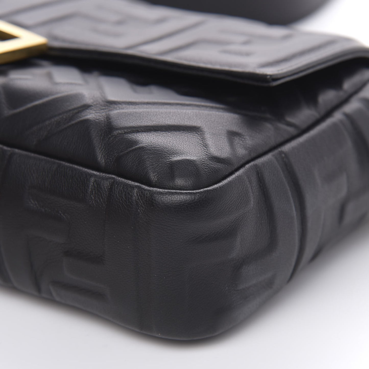 Nappa FF 1974 Embossed Baguette Black