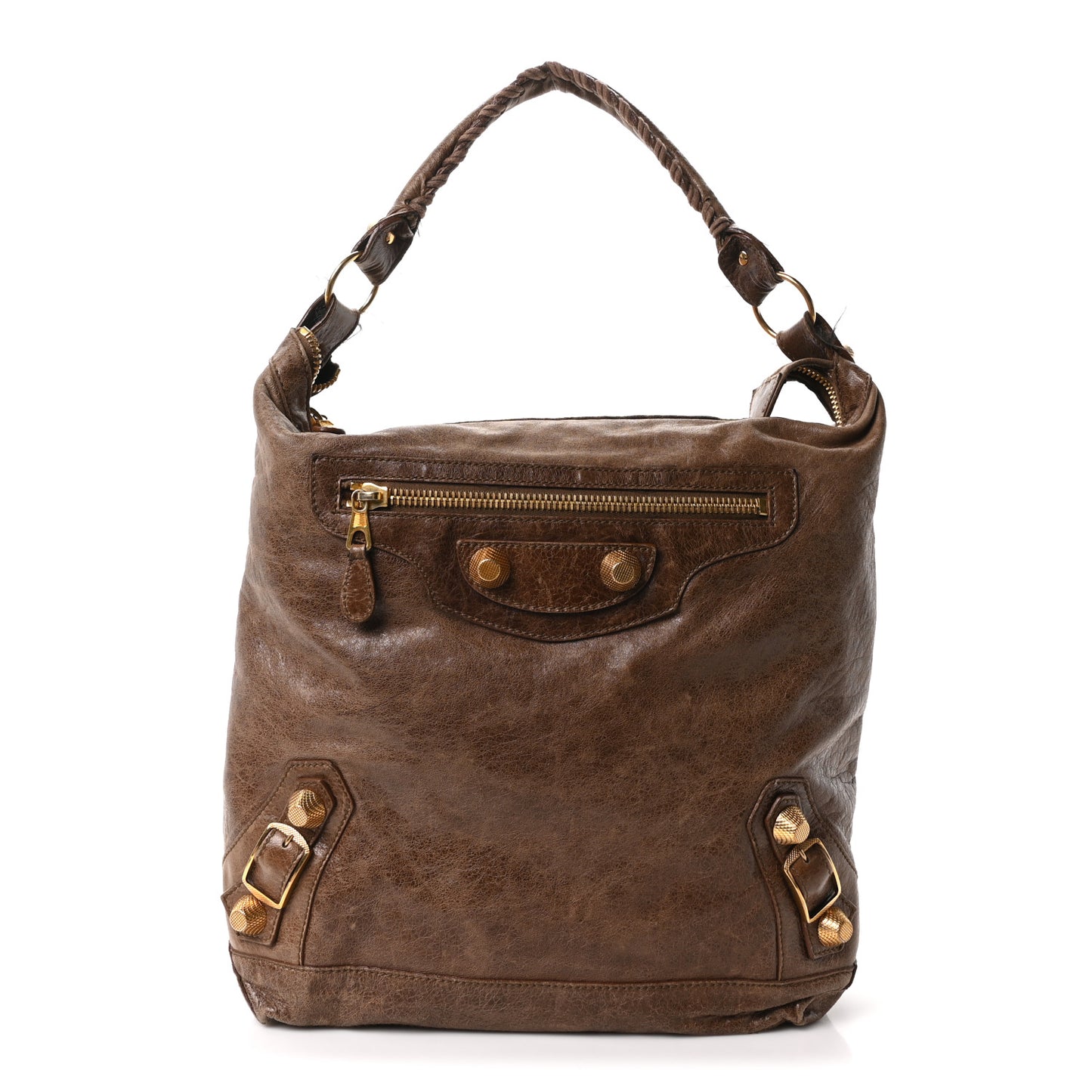 Agneau Giant 21 Gold Hardware Day Hobo Truffle