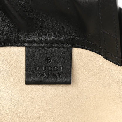 Gucci Calfskin Logo Drawstring Backpack Mystic White 6 of 10