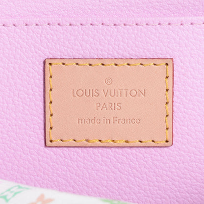 Louis Vuitton Monogram Multicolor Cosmetic Pouch White Litchi 6 of 7