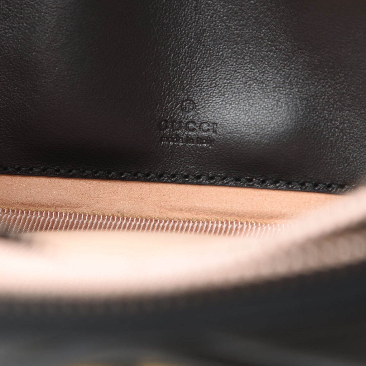Calfskin Matelasse Mini GG Marmont Chain Crossbody Bag Black