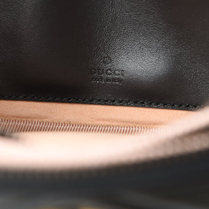 Gucci Calfskin Matelasse Mini GG Marmont Chain Crossbody Bag Black 8 of 13