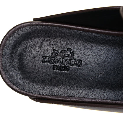 Hermes Calfskin Calya Mules 37 Cafe 7 of 8