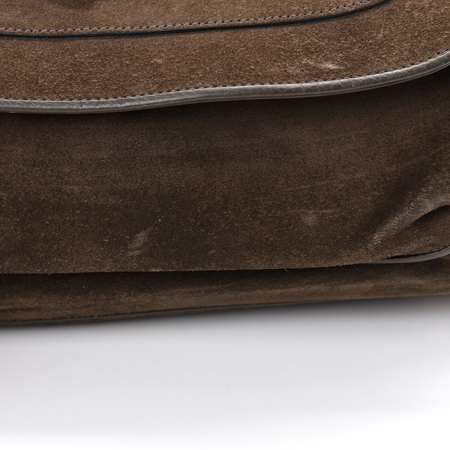 Suede Medium 1973 Top Handle Satchel Olive