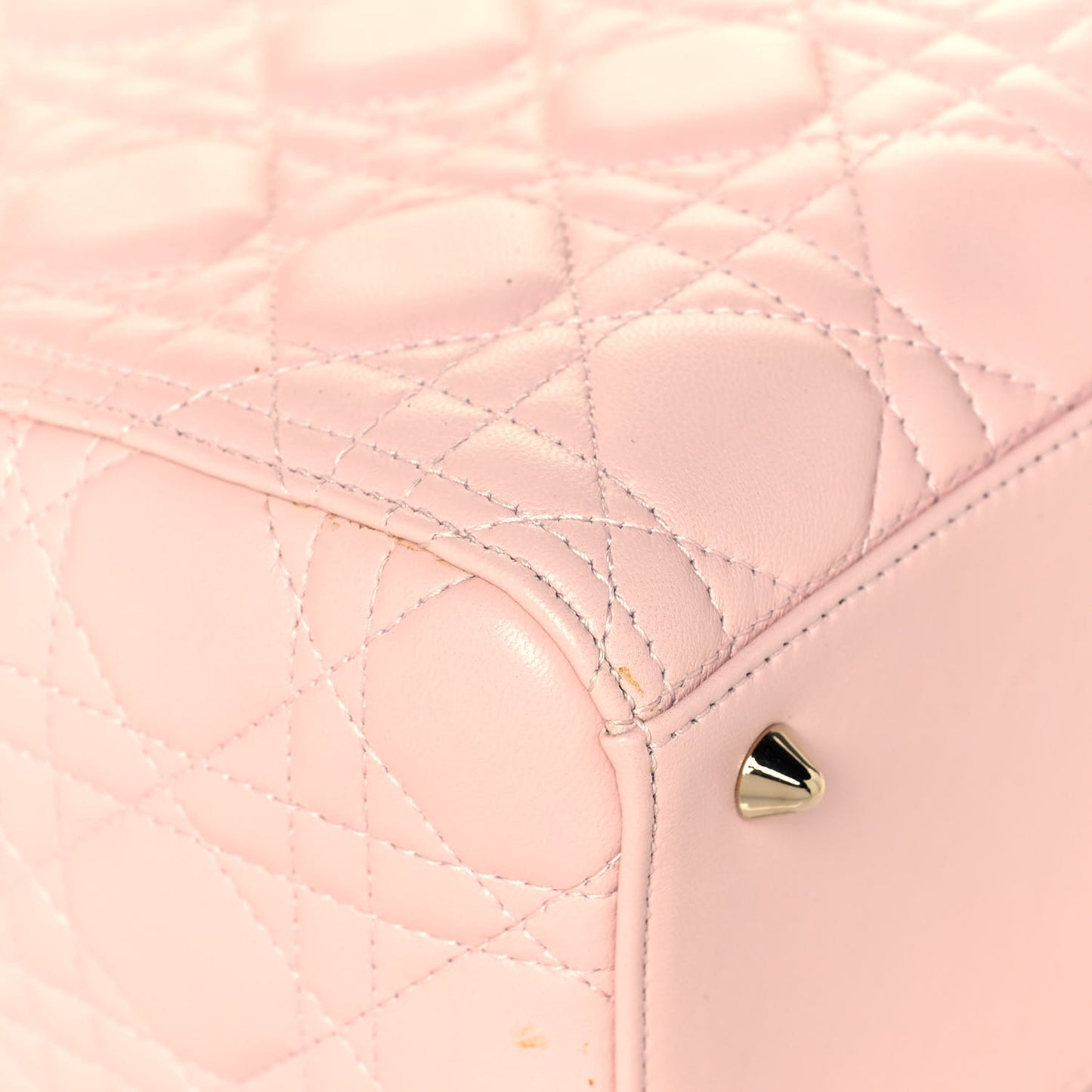 Lambskin Cannage Medium Lady Dior Light Pink