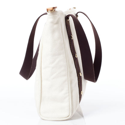 Louis Vuitton Toile Antigua Cabas MM Tote White 3 of 9