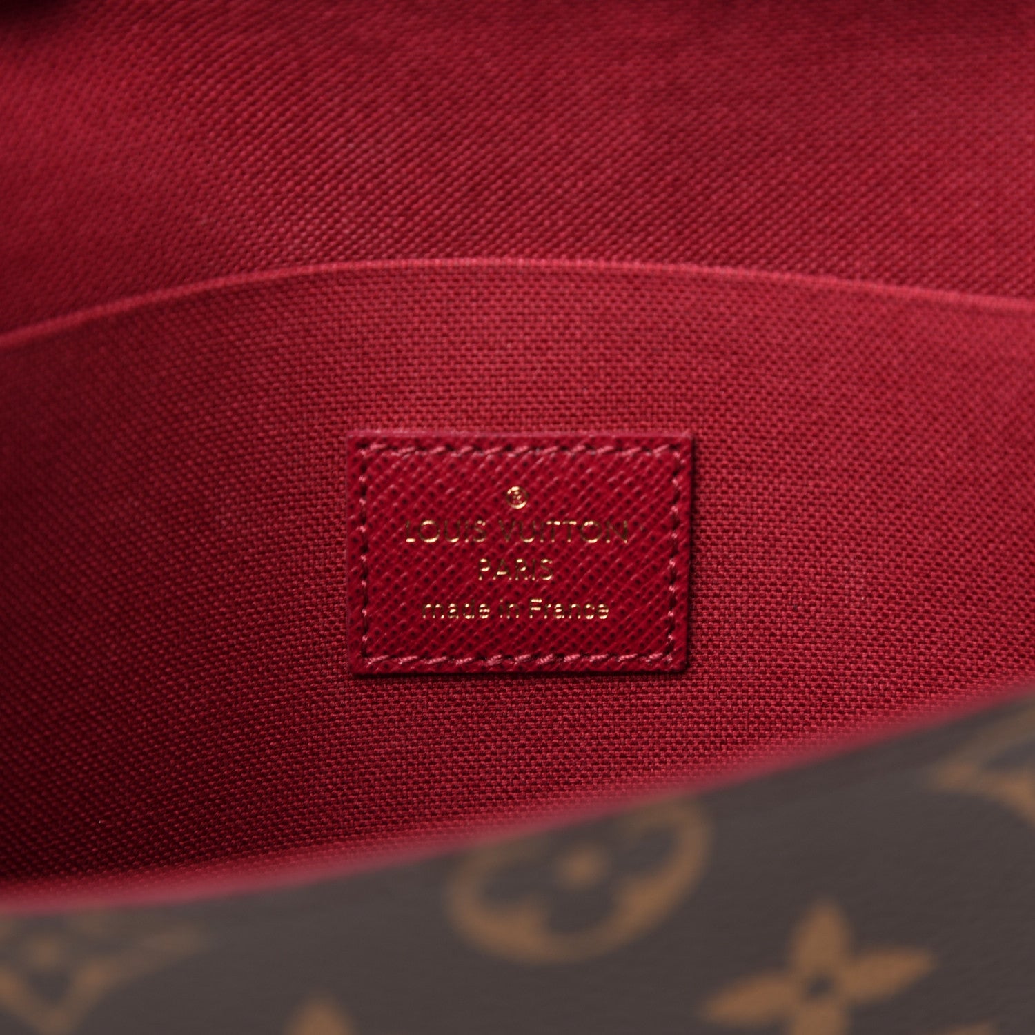 Louis Vuitton Monogram Pochette Felicie Chain Wallet Fuchsia 6 of 10