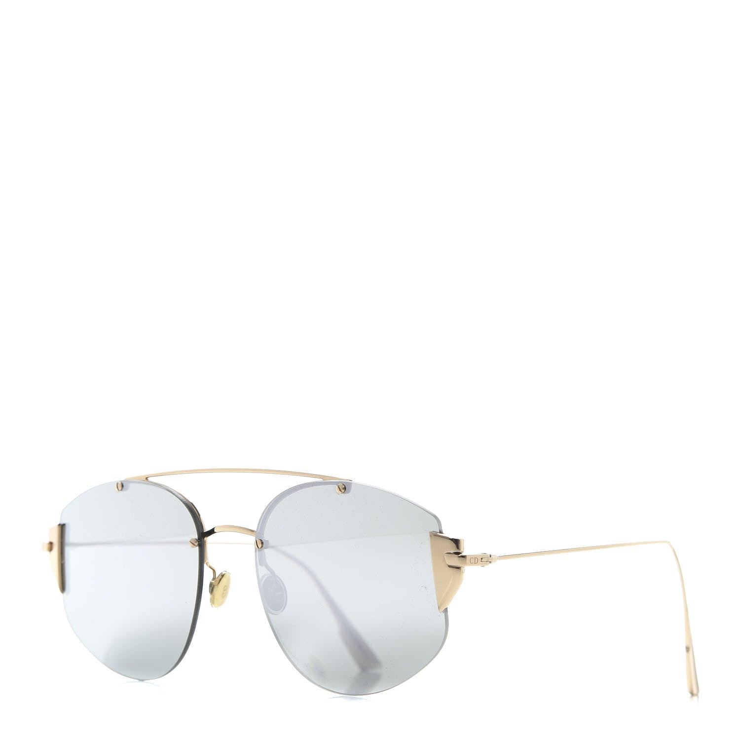 Christian Dior Stronger Aviator Sunglasses Grey Gold 1 of 7