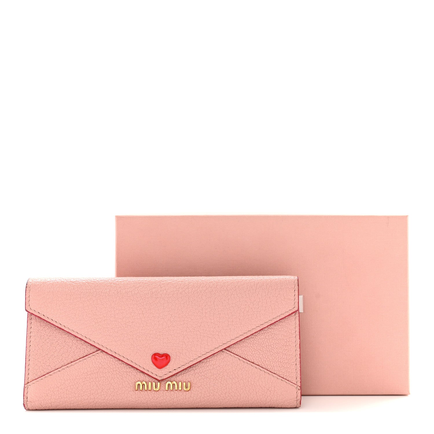 Miu Miu Goatskin Madras Love Envelope Wallet Black Orchidea 11 of 11