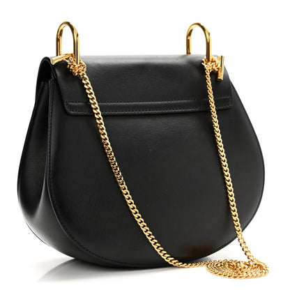 Chloe Suede Smooth Calfskin Drew Shoulder Bag Black 2 of 10