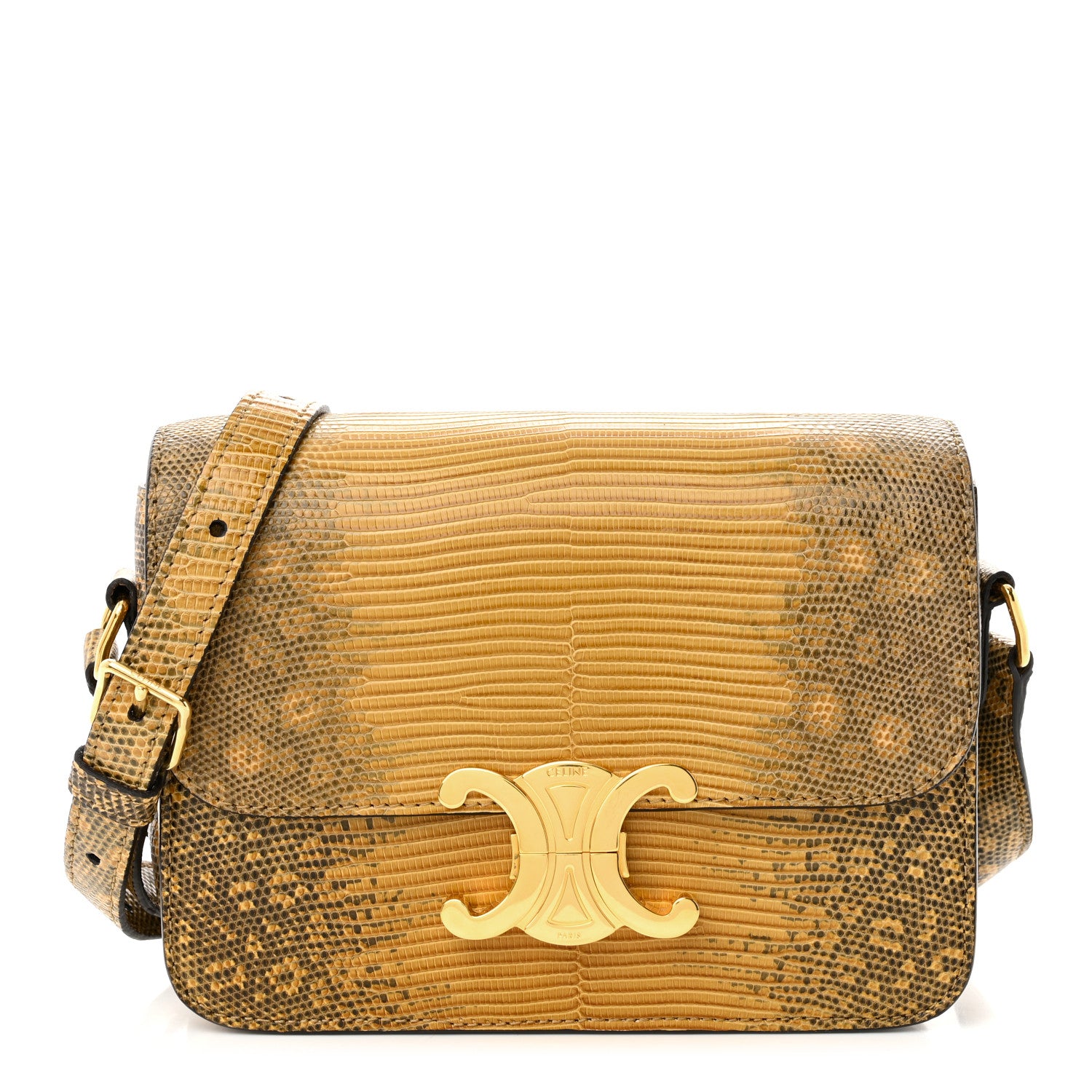 Celine Lizard Teen Triomphe Ochre 1 of 11