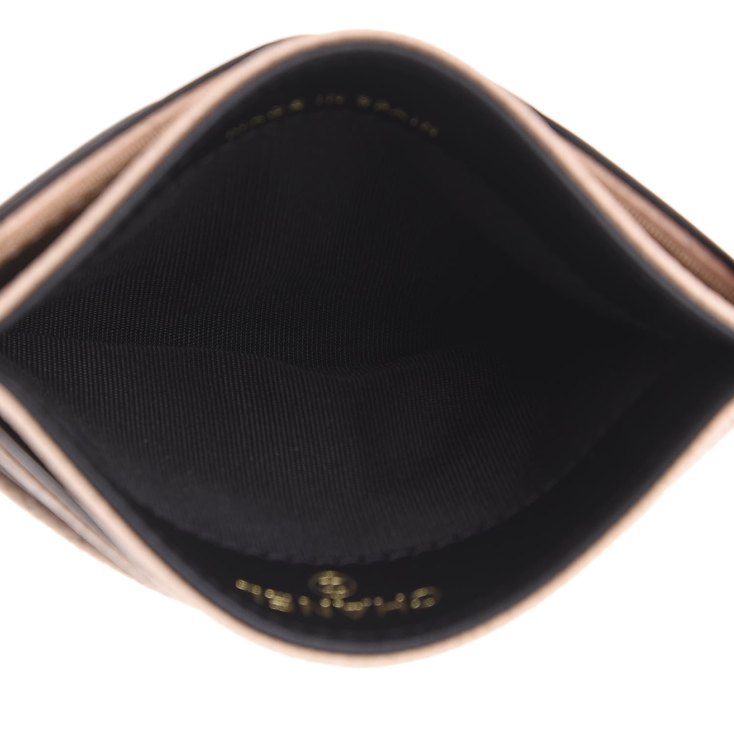 Chanel Caviar Quilted Filigree Card Holder Beige Black 5 of 9