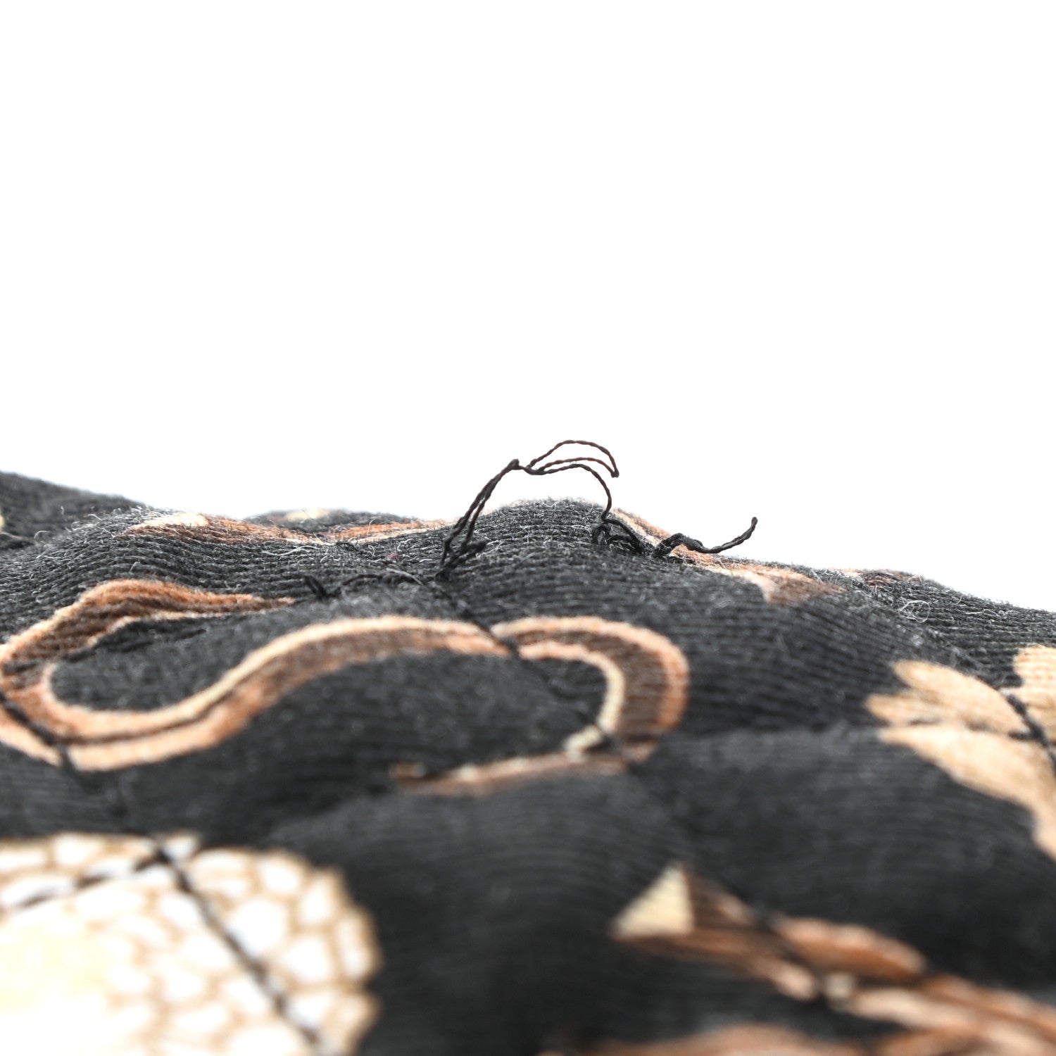 Gucci X KEN SCOTT Canvas Shearling Floral Print Cap Hat L Multicolor 12 of 12