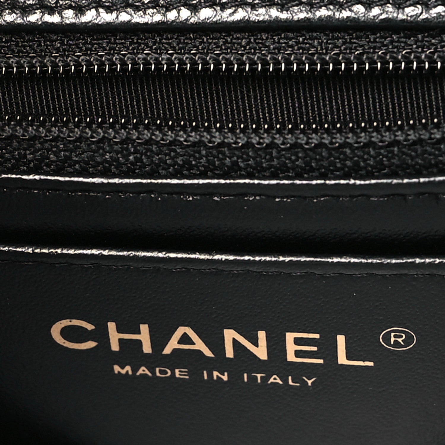 Chanel Caviar Quilted Mini Square Flap Dark Grey 6 of 10
