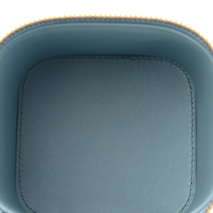 Celine Smooth Calfskin Cuir Triomphe Mini Vanity Case California Blue 5 of 11
